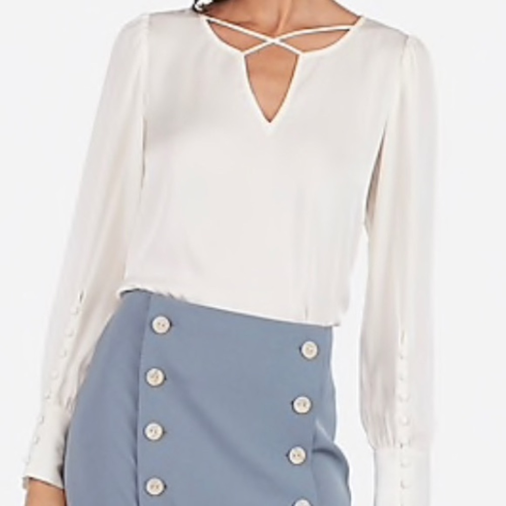 Women’s Cream Dressy Blouse